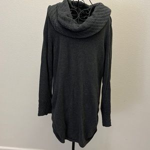 CALVIN KLEIN JEANS COWL NECK CHARCOAL SWEATER